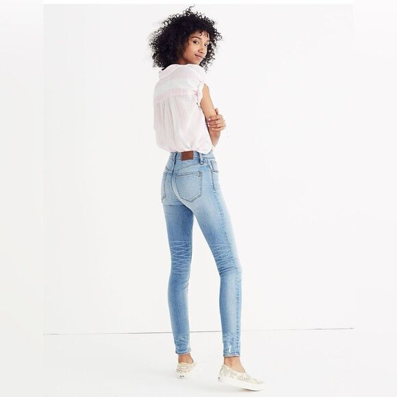 Madewell | 9" High-Rise Skinny Jeans: Destructed-Hem Edition | 26 - Picture 3 of 7